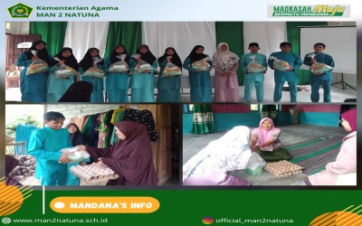 MAN 2 Natuna Bagikan 15 Paket Sembako Kepada Siswa dan Masyarakat dalam rangka Festival Ramadhan 2025